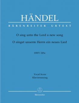 O singet unserm Herrn ein neues Lied HWV 249a Standard