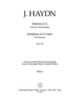 Sinfonie Nr. 94 G-Dur Hob. I:94 