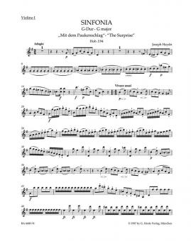 Sinfonie Nr. 94 G-Dur Hob. I:94 