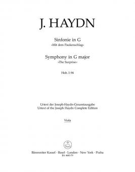 Sinfonie Nr. 94 G-Dur Hob. I:94 