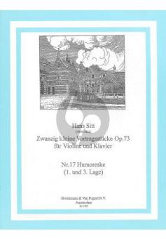 20 kleine Vortragsstücke Op. 73 No. 17 
