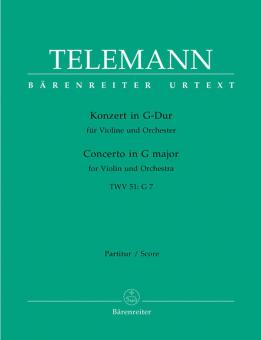 Konzert in G-Dur für Violine und Orchester 
