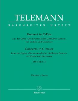 Konzert C-Dur für Violine und Orchester TWV 51:C3 