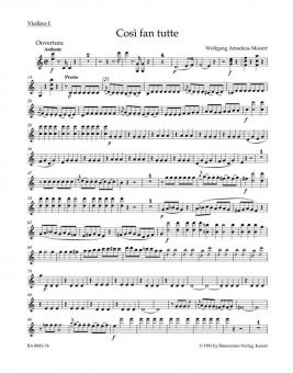 Ouvertüre zu 'Così fan tutte' KV 588 