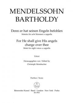 Denn er hat seinen Engeln befohlen für acht Stimmen a cappela 