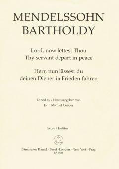 Herr, nun lässest du deinen Diener in Frieden fahren op. 69 Standard