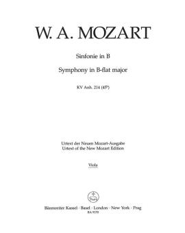 Sinfonie B-Dur KV Anh. 214 (45b) 