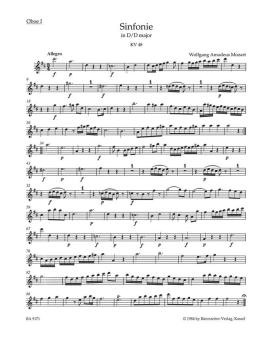 Sinfonie Nr. 8 D-Dur KV 48 