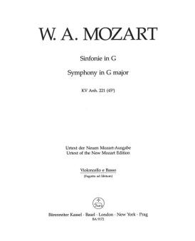 Sinfonie G-Dur KV Anh. 221 (45a) 