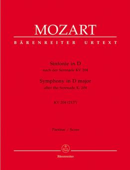 Sinfonie D-Dur nach der Serenade KV 204 (213a) 