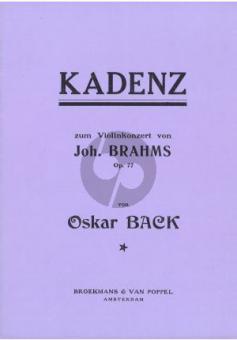 Kadenz zum Violinkonzert op. 77 von Johannes Brahms 