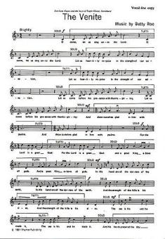 The Venite (Chorus Part) 