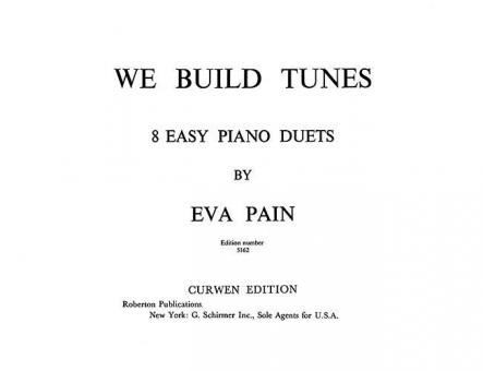 Pain, E We Build Tunes 8 Easy Piano Duet 