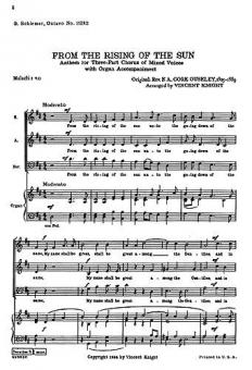 From The Rising Of The Sun 