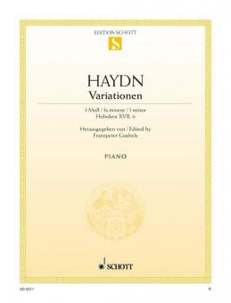 Variationen f-Moll Hob. XVII:6 Standard