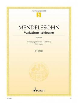 Variations sérieuses op. 54 Standard