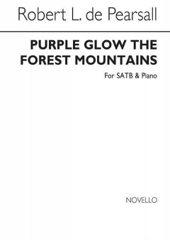 Purple Glow The Forest Mountains 