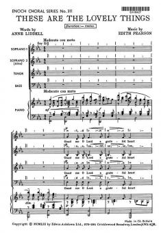 Pearson, E These Are The Lovely Things SATB/Piano 
