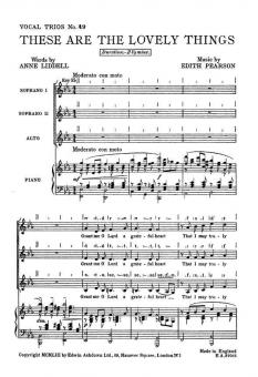 Pearson, E These Are The Lovely Things SSA/Piano 