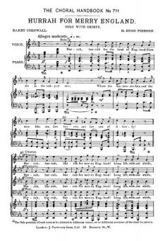 Pierson Hurrah Merry England SATB 