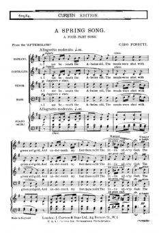 Pinsuti A Spring Song SATB 