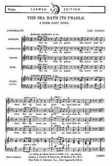 Pinsuti The Sea Hath Its Pearls SATB 
