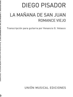 La Manana De San Juan Romance Viejo (Garcia Velasco) For Guitar 
