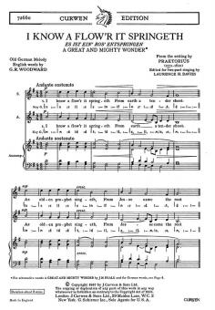 Praetorius I Know A Flow'r It Springeth SA/Piano 