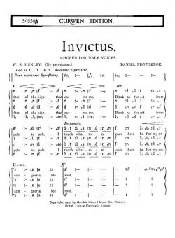 Protheroe, D Invictus TTBB (Tonic) 