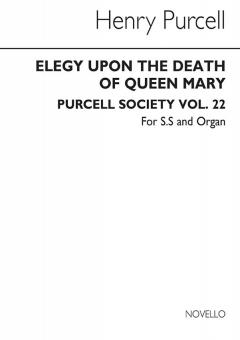 Elegy Upon The Death Of Queen Mary 