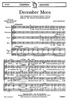 Rowley December Morn SATB 
