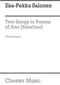 Two Songs to Poems of Ann Jäderlund 