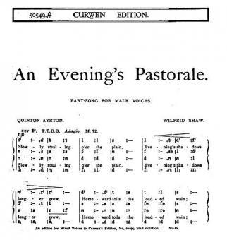 Shaw, W An Evening's Pastorale TTBB/Tonic 