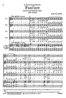 Shaw, M. Fanfare TTBB/Piano 