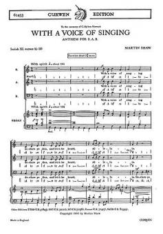 Shaw, M. with A Voice Of Singing SAB/Organ 