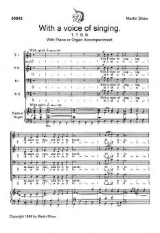 With A Voice Of Singing 