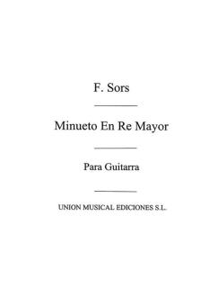 Minuet En Re Mayor D Major (Galindo) For Guitar 