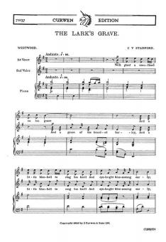 Stanford, Cv The Lark's Grave 2-Part/Piano 