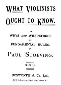 What Violinists Ought To Know 