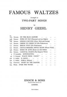 Strauss, J Pipes Of Pan 2-Part/Piano 