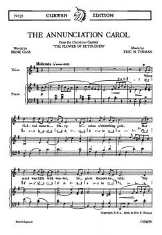 Thiman, E The Annunciation Carol Unison 
