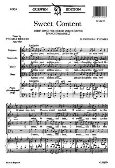 Thomas Sweet Content SATB 