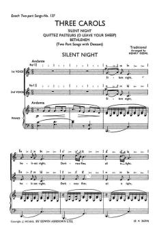 Traditional Geehl Three Carols 2-Part 