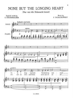 Tschaikowsky None But The Longing Heart 