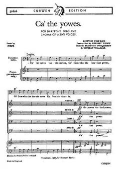 Vaughan Williams, R Ca' The Yowes Bar/TTBB/Piano 