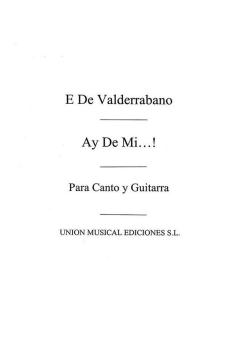 Ay de Mi Romance Viejo (Azpiazu) for Voice and Guitar 