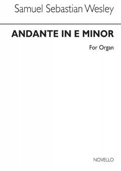 Andante in E Minor for Organ 
