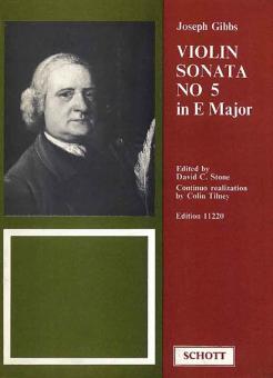 Sonate Nr. 5 E-Dur 