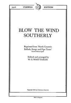Whittaker, W Blow The Wind Southerly Unison 