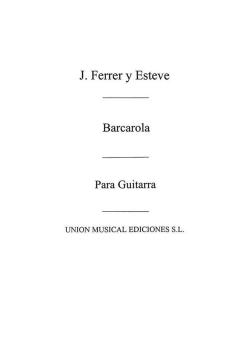 Barcarola op. 54 For Guitar 